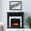 FR1080859 Drovling Black & Marble Touch Screen Electric Fireplace