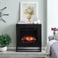 FR1063059 Frescan Black Touch Screen Electric Fireplace