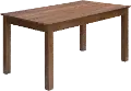 Malina Walnut Brown Rectangular Dining Table