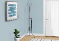 Reign Silver Metal Hall Tree Coat Rack