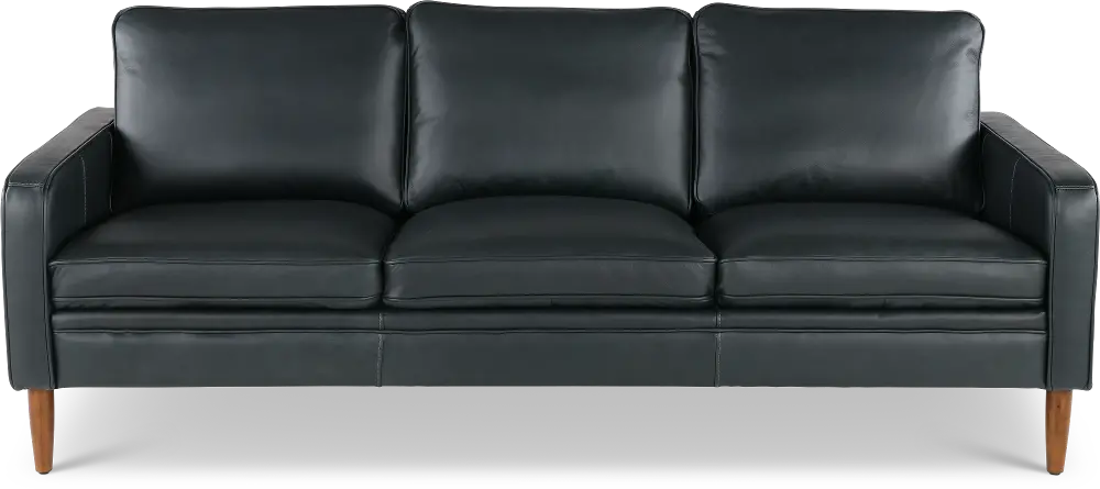 Volcano Blue Leather Sofa-1