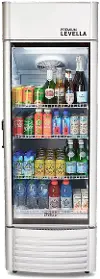 Levella 9.0 Cu Ft Display Beverage Refrigerator - Silver
