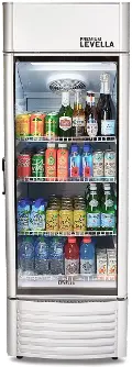 Levella 9.0 Cu Ft Display Beverage Refrigerator - Silver