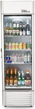 Levella 12.5 Cu Ft Display Beverage Refrigerator - Silver