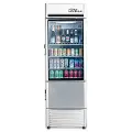 Levella 12.5 Cu Ft Display Beverage Refrigerator with Ice Maker - Silver