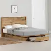 15733 Musano Oak Full/Queen Bed with Headboard