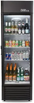 Levella 12.5 Cu Ft Display Beverage Refrigerator - Black