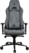 Vernazza Ash Gray Soft Fabric Gaming Chair