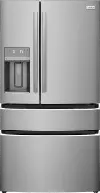 Frigidaire Gallery 21.5 Cu Ft French Door Refrigerator - Counter Depth Stainless Steel
