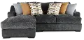 2PC/GRPT/CHLLNGR/OP1 Challenger Graphite Gray 2 Piece Sectional