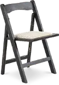 Beach Haven Black Folding Chair