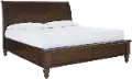 Cambridge Brown Cherry California King Storage Bed