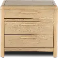 Furano Natural Ash 3-Drawer Nightstand