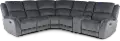 Aspen Steel Gray 6-Piece Reclining Sectional