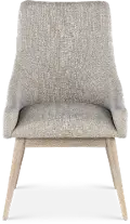 Olivia Wheat Beige and Gray Upholstered Arm Chair