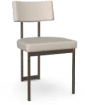 Ellington White and Bronze Dining Chair