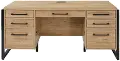 Mason Natural and Black Credenza
