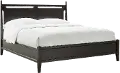 Sutton Dark Brown Queen Panel Bed