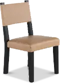 Aubrey Tan and Black Dining Chair