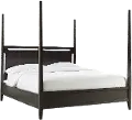 Sutton Dark Brown California King Poster Bed