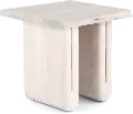 Nadia Bleached Whitewash End Table