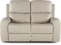 Linden Beige Power Reclining Loveseat