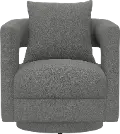 Jude Gray Swivel Accent Chair