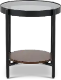 Felix Smoked Glass End Table