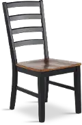 Tomley Black and Brown Dining Chair