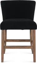 Gibson Black and Brown Counter Height Stool