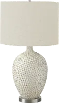 28 Inch Cream Ceramic Table Lamp