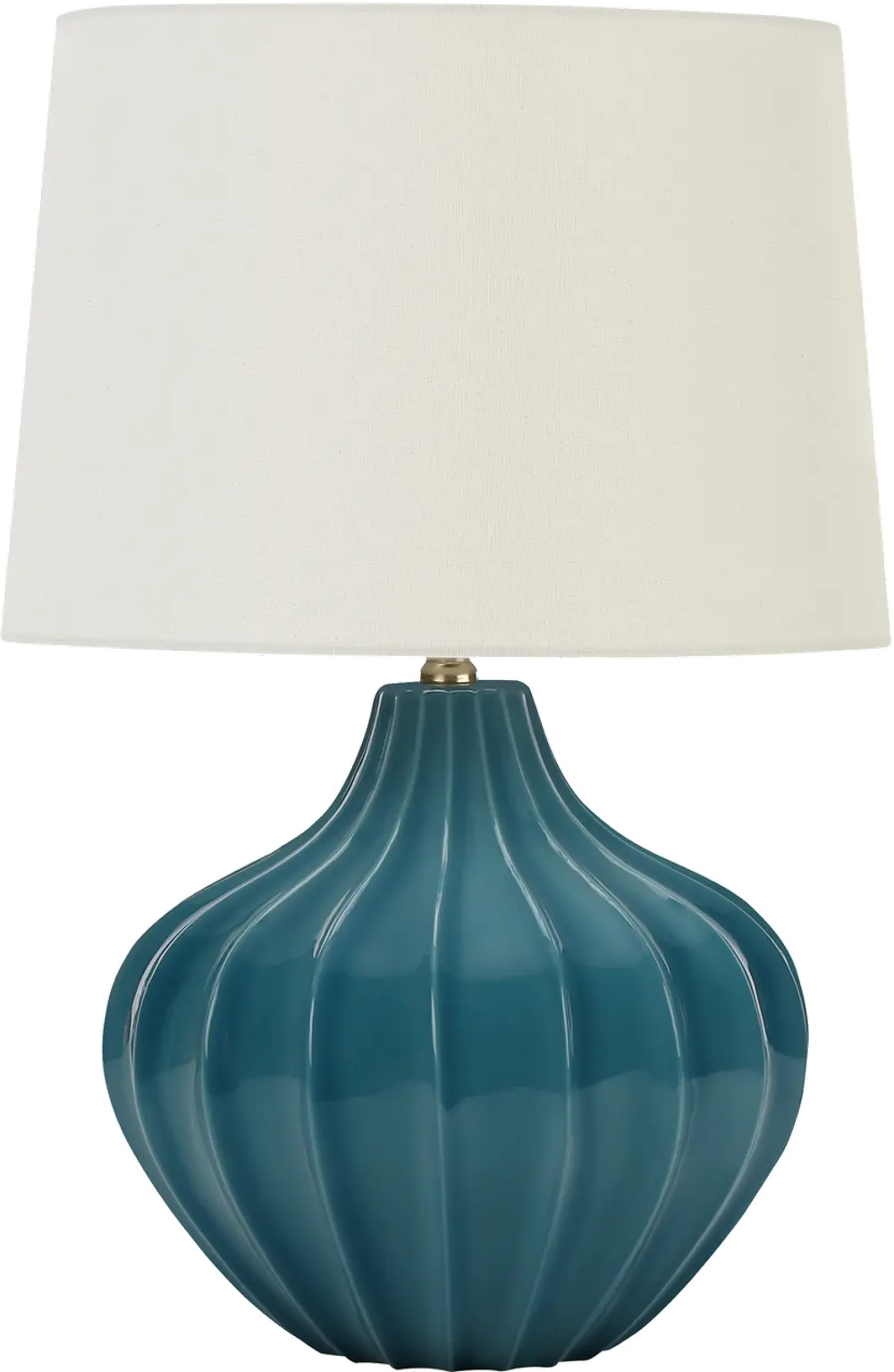 24 Inch Blue Ceramic Table Lamp-1