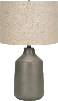 24 Inch Gray Concrete Table Lamp