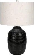 26 Inch Black Ceramic Table Lamp