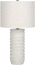 28 Inch Cream Resin Transitional Table Lamp
