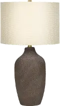 27 Inch Gray Ceramic Table Lamp