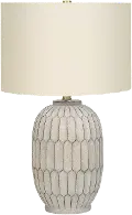 24 Inch Cream Resin Table Lamp