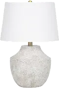 20 Inch Cream Concrete Table Lamp