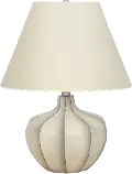 21 Inch Cream Resin Table Lamp