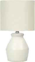 17-Inch Cream Ceramic Table Lamp