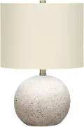 20 Inch Gray Concrete Table Lamp
