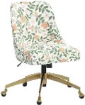 84-9GLDRPCPRBLSCRMLCB Rifle Paper Co. Oxford Primrose Blush Office Chair