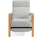 Azalea Shadow Gray Power Recliner with Power Headrest