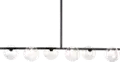 Keyoz Black and Glass Ceiling Lamp