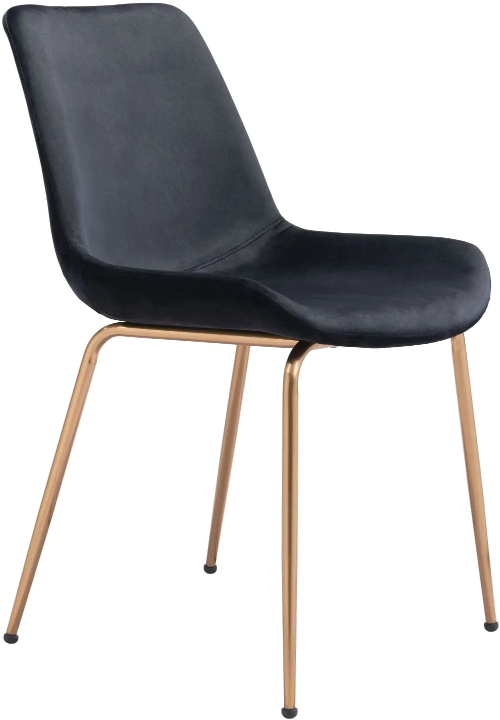 Tony Black and Gold Dining Chair-1