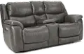 Galaxy Gray Zero Gravity Power Reclining Loveseat with Adjustable Headrest and Lumbar