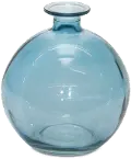 5.5 Inch Blue Glass Vase