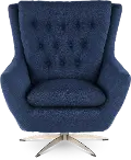 Meg Blue Swivel Accent Chair