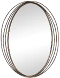 30 Inch Metal Wall Mirror