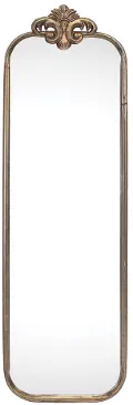 31.5 Inch Gold Metal Wall Mirror